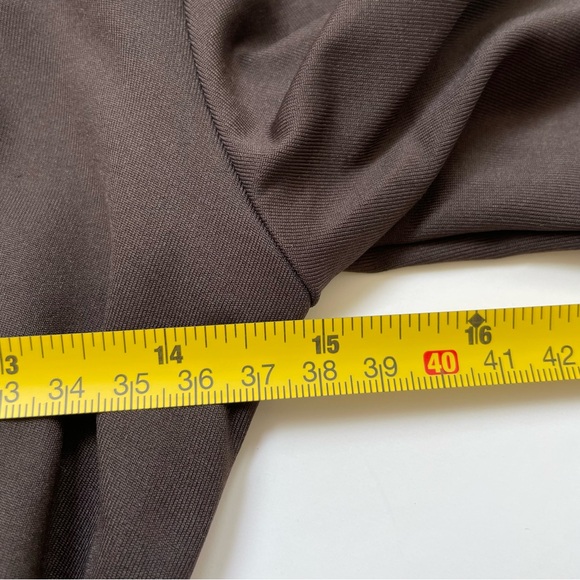 New Zara Ruched Polymide Bodysuit Brown Balletcore Sexy Layer Small Basics Top - Picture 12 of 13